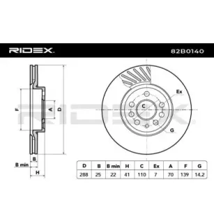 Disque de frein pour LOTUS, OPEL, SAAB, VAUXHALL- 4801584, 90496327, 90512029, 9197912 93177674