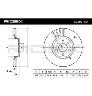 Disque de frein pour VW- 7E0615301D, 7H0615301D JZW615301E