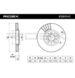 Disque de frein pour AUDI, SEAT, SKODA, SKODA (SVW), VAG, VW, VW (FAW) VW (SVW)- 6RD615301A