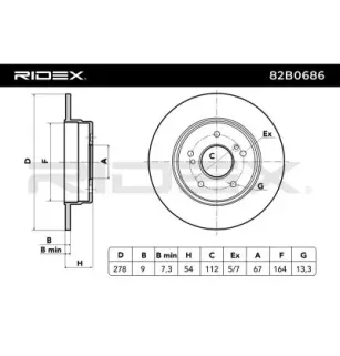 Disque de frein pour CHRYSLER, MERCEDES-BENZ- 1244230412, 1244230512, 2014230512, 2034230012