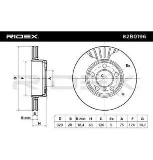 Disque de frein pour BMW- 34216753215, 34216772085, 34216778965, 34216864061, 6772085 6864061