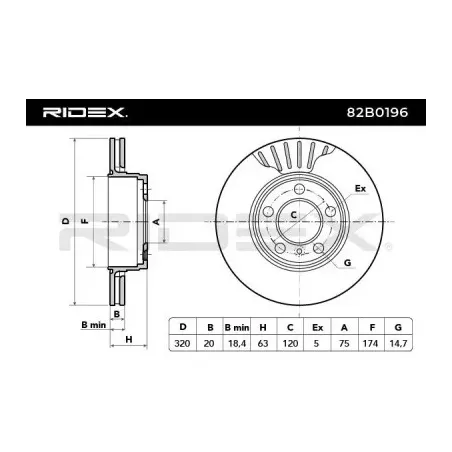 Disque de frein pour BMW- 34216753215, 34216772085, 34216778965, 34216864061, 6772085 6864061