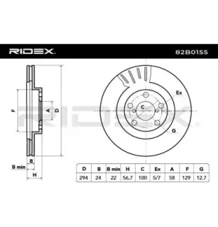 Disque de frein pour SAAB, SUBARU TOYOTA- SU00300586