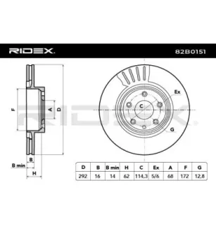 Disque de frein pour NISSAN, NISSAN (DFAC), PORSCHE, RENAULT, RENAULT (DFAC), SAMSUNG TOYOTA (FAW)- 435120D200