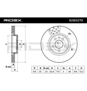 Disque de frein pour AUDI, AUDI (FAW), VAG, VW VW (FAW)- L8WD615301