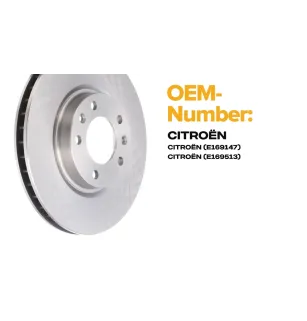 Bremsscheibe für CITROËN, OPEL, PEUGEOT PEUGEOT (DF-PSA)- 9800181480