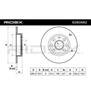 Brake disc for OPEL VAUXHALL- 9195981