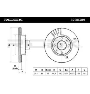 Disque de frein pour HYUNDAI, KIA- 5171207000, 5171207500, 517120X500 S5171207500