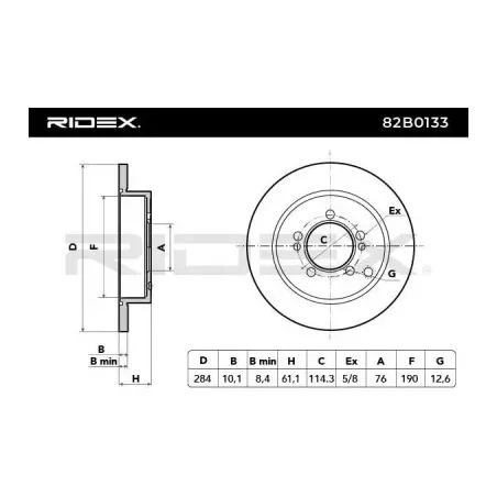 Disque de frein pour HYUNDAI, KIA- 584112Y300 S584113A300