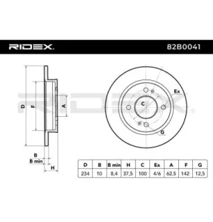 Disque de frein pour HYUNDAI, KIA- 5841107300, 5841107500 S5841107500