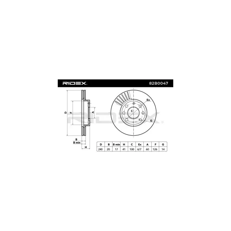 Disque de frein pour OPEL- 569021, 9195985 95526649