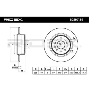 Disque de frein pour SAAB- 12763591, 4907523, 5057476 5391537