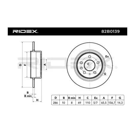 Disque de frein pour SAAB- 12763591, 4907523, 5057476 5391537