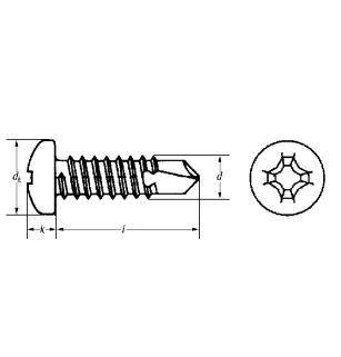 Vis auto-perforante.