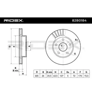 Disque de frein pour JEEP- 52098672