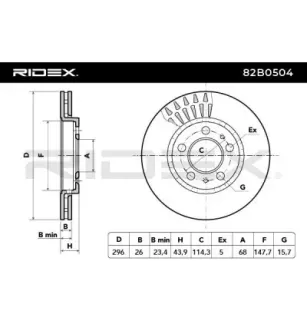 Disque de frein pour RENAULT, SAMSUNG- 402064408R 402067023R