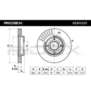 Disque de frein pour FORD VW- 230316