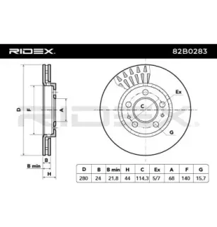 Disque de frein pour DACIA, NISSAN, RENAULT SAMSUNG- 402063140R