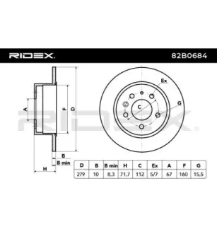 Disque de frein pour MERCEDES-BENZ- 1084230212, 1154200072, 1154200172, 1154230212, 1154230412, 1155200072, 1264230012