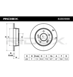 Disque de frein pour LIFAN, MERCEDES-BENZ- 2014230912, 2014231112, 2014231212, 2024230012, A2014230912, A2014231112, A2014231212