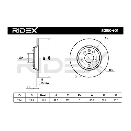 Disque de frein pour FORD, SEAT, SKODA, VW- 7D0615601A 7D0615601C