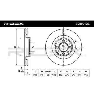 Disque de frein pour SEAT VAG- 535615301