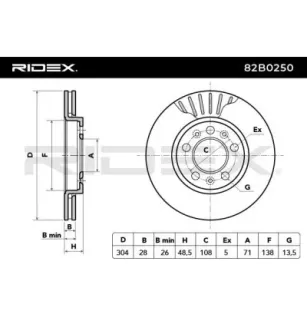 Disque de frein pour CITROËN, FIAT, PEUGEOT TOYOTA- SU001A1064