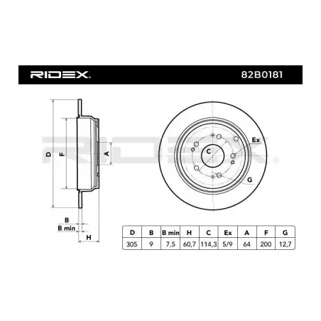 Disque de frein pour ACURA, HONDA, HONDA (DONGFENG) HONDA (GAC)- 42510T0AA00