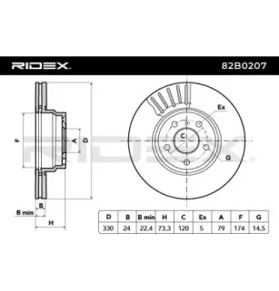 Disque de frein pour BMW- 34116764645, 34116854999 6764645