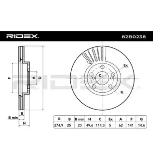 Disque de frein pour TOYOTA- 4351224031, 4351232160, 4351232250, 4351242030, 4351242031 4351242032