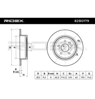 Disco de freno para CHERY, DR, LIFAN, TOYOTA-4243142040 4243142041
