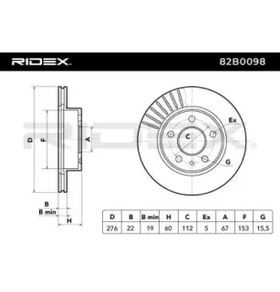 Disque de frein pour MERCEDES-BENZ- 6384210112, 638421011205, A6384210112 A638421011205