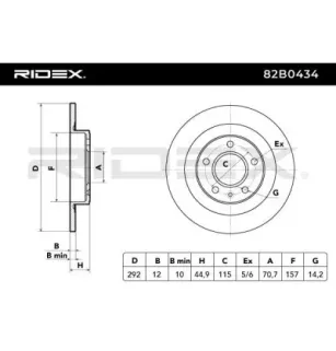 Disque de frein pour BUICK, CHEVROLET, OPEL, VAUXHALL- 13502138, 13504280, 23118061, 569071, 569085 95527033