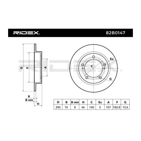 Disque de frein pour SANTANA, SUZUKI- 5521160A00, 5521160A00000, 5521160A01, 5521176J02000, 96058796 9998560A00