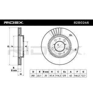 Disque de frein pour FIAT, SUZUKI- 5531180J02, 5531180J03, 5531179J01, 5531179J01000, 5531179J02, 5531179J02000, 5531179J03