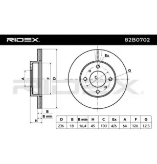 Disque de frein pour MITSUBISHI- MB699282, MB699283, MB950922, MR449768 MR449769