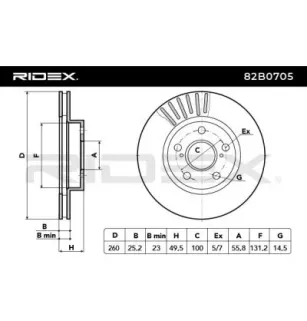 Disque de frein pour TOYOTA- 4351205030, 4351220590, 4351220600, 4351220601, 4351220630 4351220640