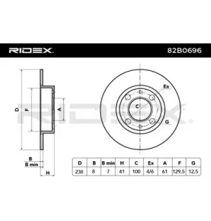 Disque de frein pour RENAULT- 7700716947, 7701204285 7701716947