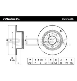 Disque de frein pour NISSAN, NISSAN (DFAC) SAMSUNG- 4223052700