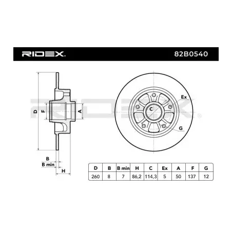 Disque de frein pour RENAULT- 432001539R, 432001868R, 432007595R 432008191R