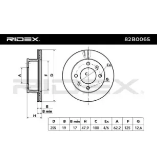 Disque de frein pour HYUNDAI- 517121C050