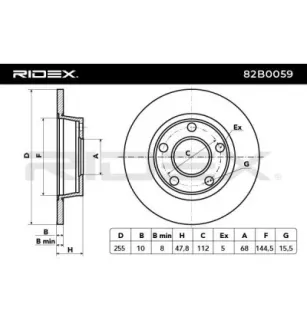 Disque de frein pour AUDI, SKODA, VAG VW- 4B0615601B