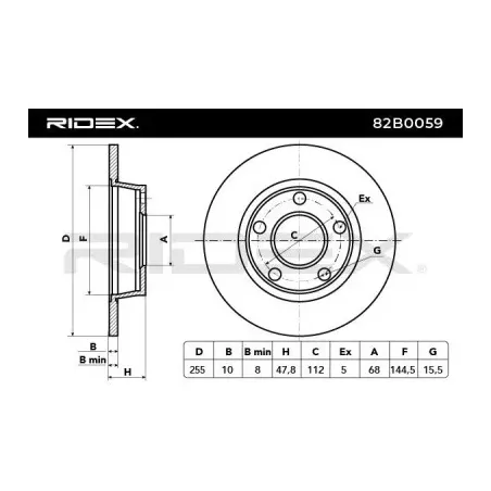 Disque de frein pour AUDI, SKODA, VAG VW- 4B0615601B