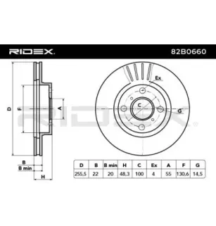 Disque de frein pour CHEVROLET, GREAT WALL, TOYOTA- 4351202040, 4351212550