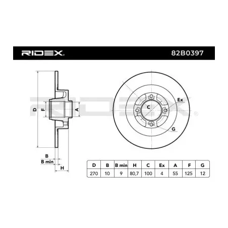 Disque de frein pour RENAULT- 432004943R 7701207898