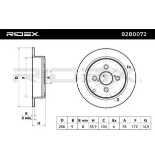 Disque de frein pour TOYOTA- 4243102050, 4243102070, 4243102071