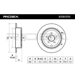 Disque de frein pour SUBARU, TOYOTA- SU00300639