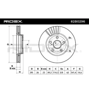 Disque de frein pour TOYOTA- 4351202190, 4351202210, 435120F030, 4351212680 43512YZZAD