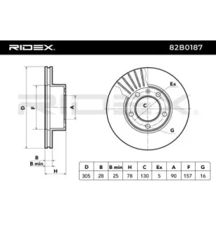 Disque de frein pour NISSAN, OPEL, RENAULT VAUXHALL- 9111038