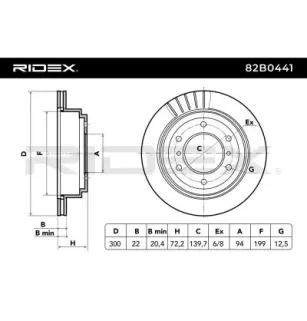 Disque de frein pour MITSUBISHI- MR418067